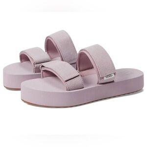 Vans Cayucas Slides Mega Platform Light Purple, size 9, NWOT